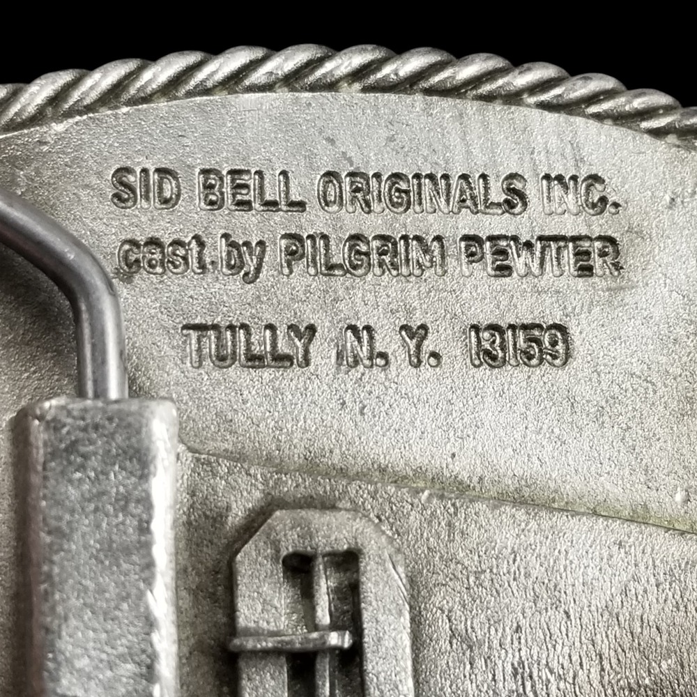 New York Fish and Wildlife Centennial 1995 Belt Buckle Sid Bell Originals Pewter - Picture 5 of 9